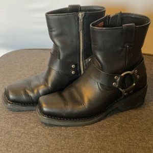 Leather Harley Davidson Boots Size 7.5